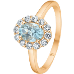 Mads Z Portofino Ring - Gold/Aquamarine/Diamonds