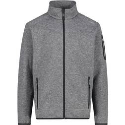 CMP Men's Melange Knit-tech Heavy Fleece - Ice/Titanio/Nero