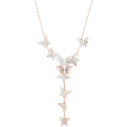 Swarovski Lilia Y Necklace - Rose Gold/Transparent