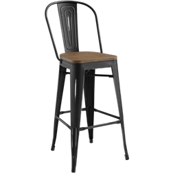 modway Promenade Black Bar Stool 45" 4