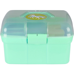 QHP Pony Power Striglekasse med indhold /Ice Green