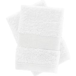 Catherine Lansfield Anti Bacterial Guest Towel White (30x30cm)