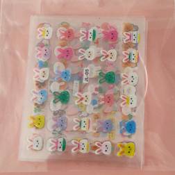 Shein 10pcs Glitter Cartoon Cute Nail Stickers