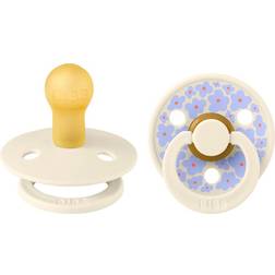 Bibs Studio Colour Jasmine Pacifier 2-pack