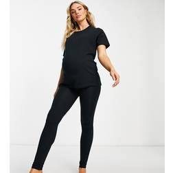 Mamalicious mamalicious sæt med skjorte/leggings MLSALLY black