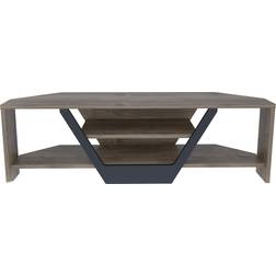 Decorotika Sares Corner Walnut/Black TV Bench 120x37cm