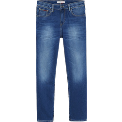 Tommy Jeans Ryan Straight Relaxed Fit Jeans - Wilson Mid Blue Stretch