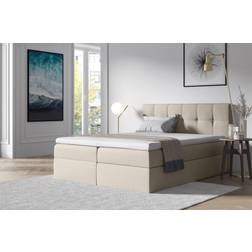 Fun furniture BURGOS Beige Boxspringbett