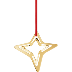 Georg Jensen Four Pointed Star 2021 Gold Juletræspynt 6.8cm