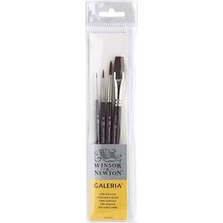 Winsor & Newton Galeria Short Handle Brush 4 Pcs