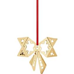 Georg Jensen 2022 Bow Gold Weihnachtsbaumschmuck 6.4cm