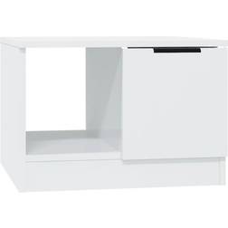 vidaXL Engineered Wood High Gloss White Couchtisch 50x50cm