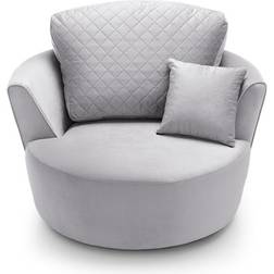 Abakus Direct Chicago Light Grey Armchair 90cm