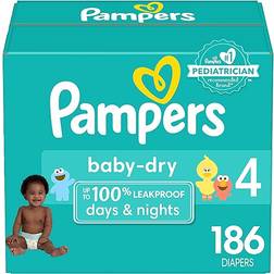 Pampers Baby Dry Diapers Size 4 10-16kg 186pcs