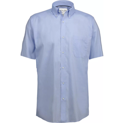 Seven Seas Oxford Modern Fit Short Sleeve Shirt - Light Blue