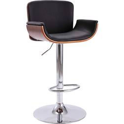 vidaXL Artificial Leather Black Bar Stool 42.9"