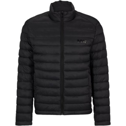 HUGO BOSS Calanos Tonal Logo Padded Jacket - Black