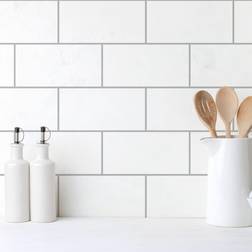 Alwayspon Wall Tiles Home Decor White Självhäftande film 9st