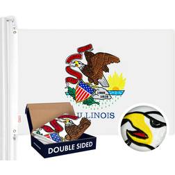 G128 Illinois State Flag 3x5 Ft Double ToughWeave