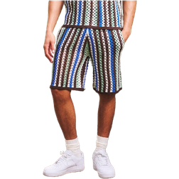 boohooMAN Relaxed Open Stitch Knitted Shorts - Multi