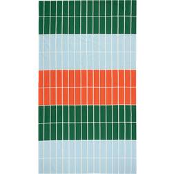 Marimekko Tiiliskivi Tablecloth Blue, Green, Orange (245x135cm)