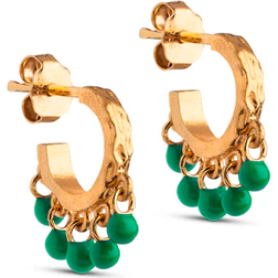 ENAMEL Copenhagen Astrid Earrings - Gold/Green