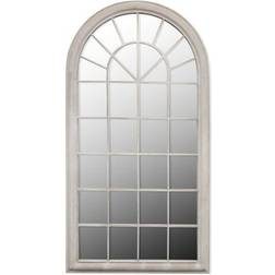 vidaXL Garden Mirror White Väggspegel 60x116cm
