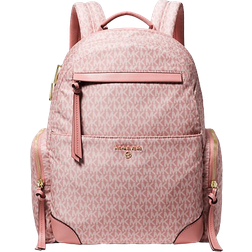 Michael Kors Prescott Large Signature Logo Print Woven Backpack - Sunset Rose