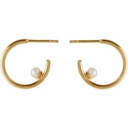 Pernille Corydon Globe Hoops - Gold/Pearls