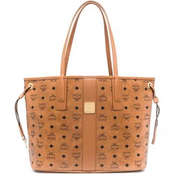 MCM Reversible Liz Visetos Shopper Medium - Cognac