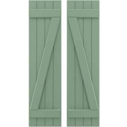 Ekena Millwork ARW102BB414X33TGH Timber Window Shutter