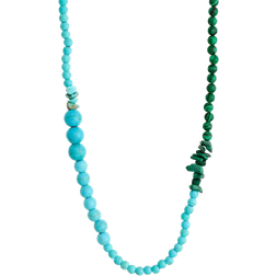 Pilgrim Soulmates Necklace - Gold/Turquoise/Malachite