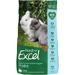 Burgess Excel Junior & Dwarf Rabbit Nuggets med Mynte 10kg