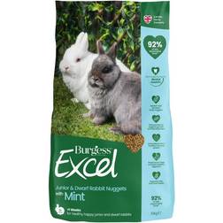 Burgess Excel Junior & Dwarf Rabbit Nuggets with Mint