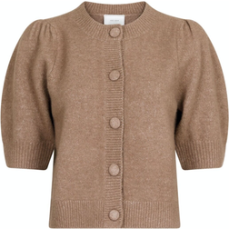 Neo Noir Trudy Knit Cardigan - Dusty Brown