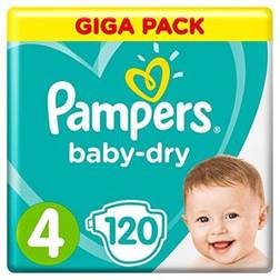 Pampers Baby Dry Nappies Size 4 9-14kg 120pcs