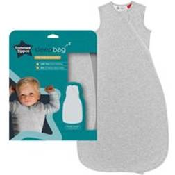 Tommee Tippee Sleep Bag, 2.5 Tog, Sky Grey Marl 18-36m Mid Grey One Size