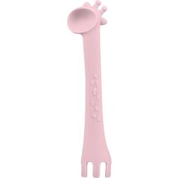 Kikkaboo Cucciaio*silicone Giraffa Rosa