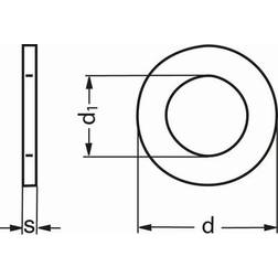 125A SFA4 flat washer 50stk