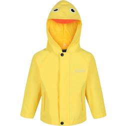 Regatta Kid's Animal Print Waterproof Jacket - Bright Yellow Duck