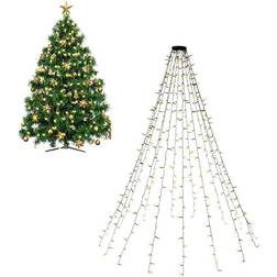 Goobay LED String Lights with Ring Black Weihnachtsbaumbeleuchtung 400 Lampen