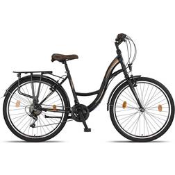 Licorne Bike Stella Premium Dutch Bicycle - Black Unisex