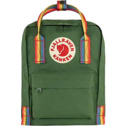 Fjällräven Kånken Rainbow Mini - Spruce Green/Rainbow Pattern
