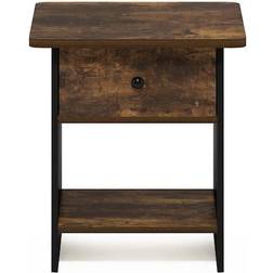 Furinno Dario Amber Pine/Black Småbord 39.5x39.5cm