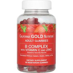California Gold Nutrition B Complex with Vitamin C and Zinc Gummies - Strawberry 90 pcs