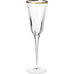 Vietri Optical Gold Champagne Glass 20.701cl