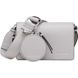 Calvin Klein Millie Triple Compartment Camera Bag Crossbody - Dove Grey