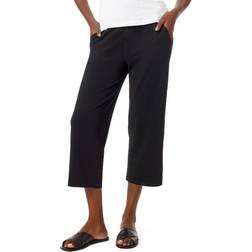 Hue The Curbside Cropped Wide Leg Legging - Black