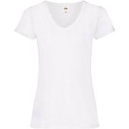 Fruit of the Loom Valueweight V-Neck Lady T-Shirt - White