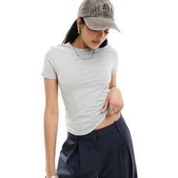 Weekday Gråmeleret T-shirt slim fit